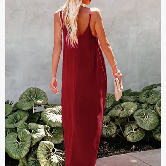 Burgundy maxi dress - Picture 2 of 5